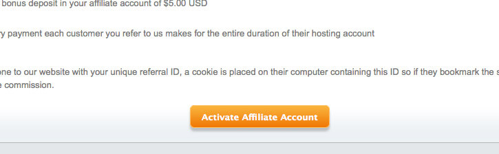 affiliate program activate
